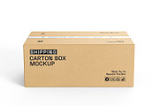 Cardboard Box with Tape Mockup, a Packaging Mockup by RamStudio2 (Thumbnail 7 of 16)