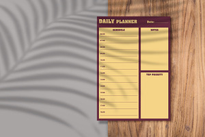 Daily Planner Sheet Design -37