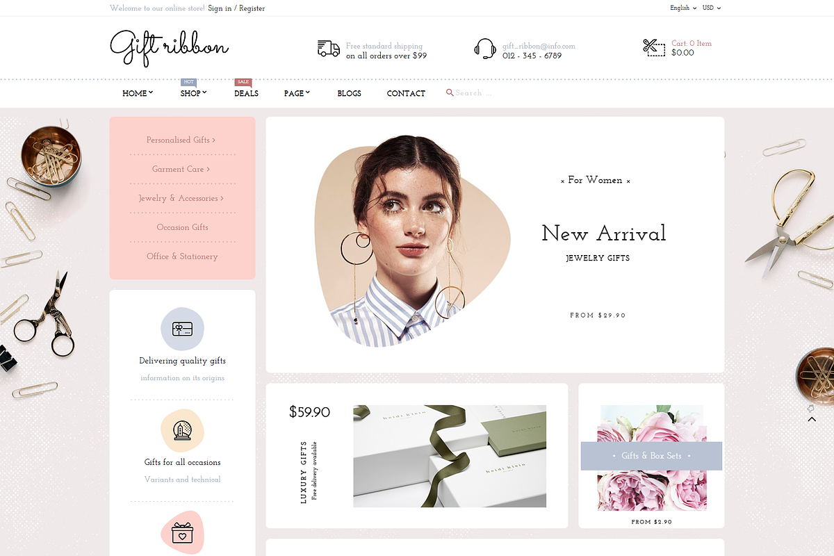 Gift Ribbon - Modern Accessory, Mini, a Bootstrap Template by Prestabrain
