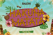 Baluthi - Hawaiian Bamboo Display, a Sans Serif Font by Artisan Themes (Thumbnail 12 of 12)