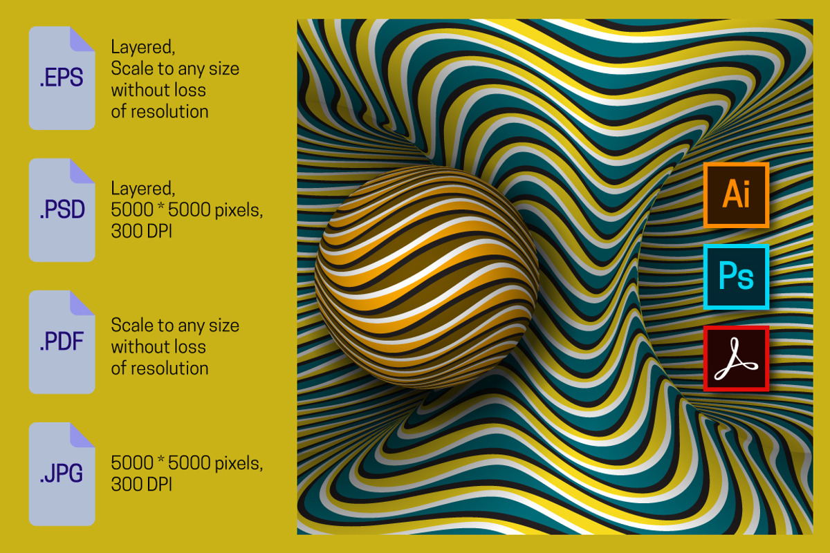 Torus and Sphere optical illusion, an Object Illustration by Guten Tag Vector (Photo 1 of 2)