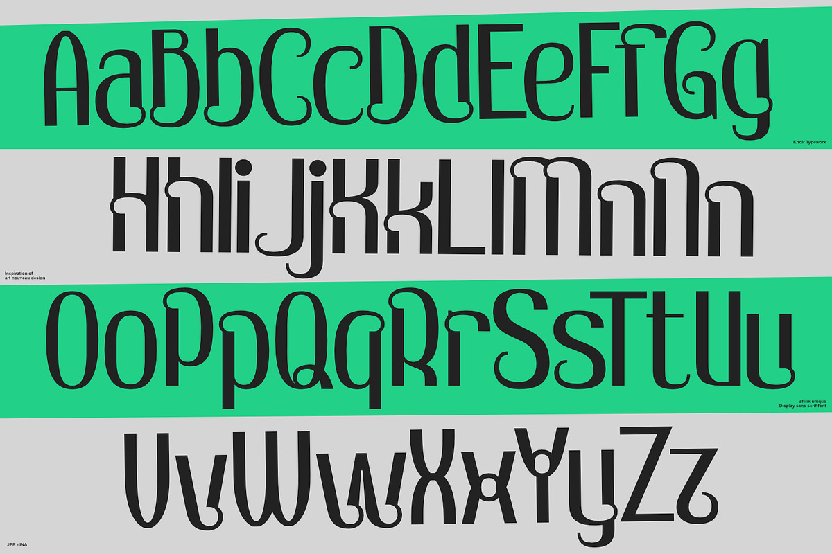Bhilik - Display Font, a Sans Serif Font by Khoir (Photo 6 of 11)