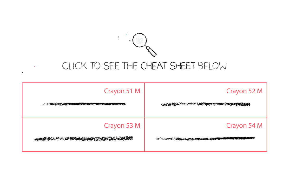 Hand Drawn Crayon Brushes, a Brush Add-On by Side Project (Photo 4 of 4)