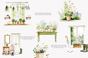 cottagecore graphics chateau decor, a Decorative Illustration by Patishop Art (Thumbnail 6 of 10)