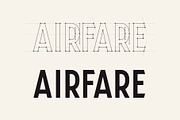 Airfare Font, a Sans Serif Font by Jordan Wilson (Thumbnail 3 of 10)