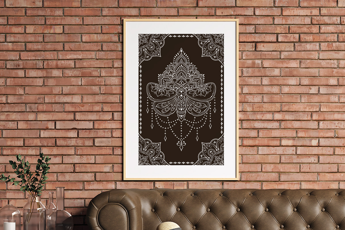 Butterfly & flowers, a Decorative Illustration by Katika Shop (Photo 7 of 9)