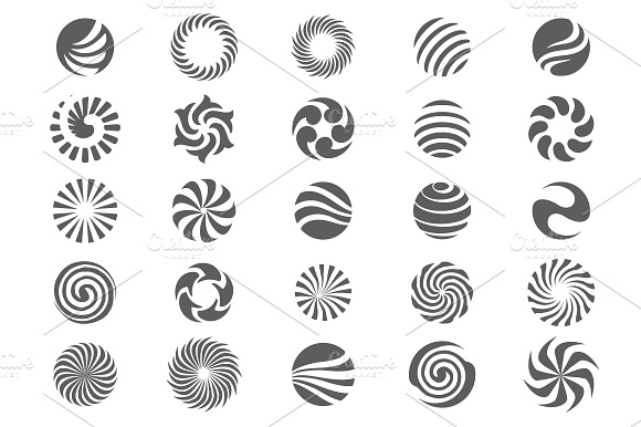 25 Abstract Circle Symbols