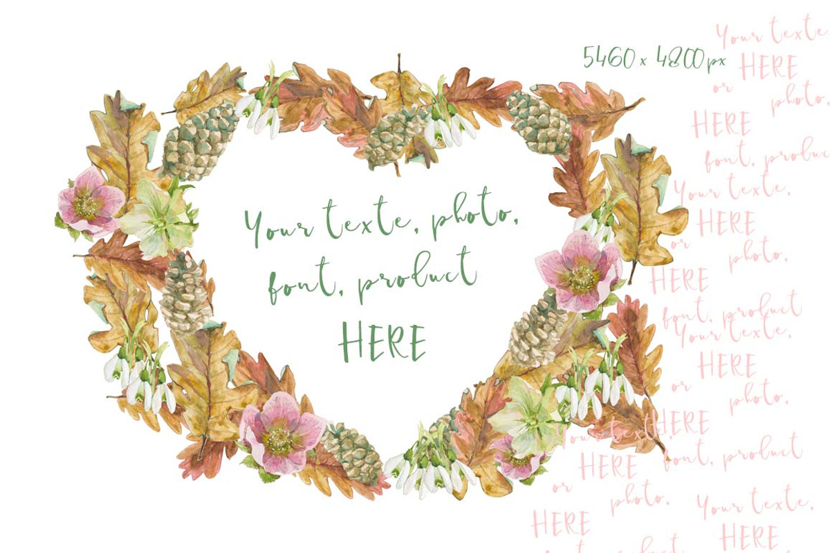Hearts-watercolor-Hellebore, an Illustration by watercolorwild.graphics (Photo 7 of 19)