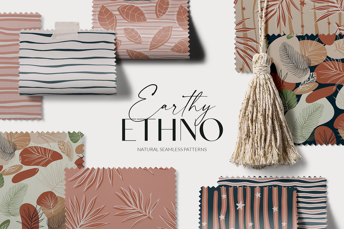 Earthy Ethno - Seamless Patterns, a Pattern Graphic by ilonitta (Photo 1 of 12)