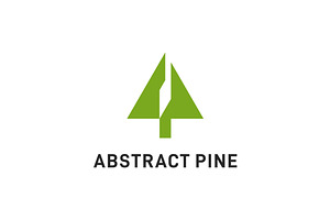 minimal icon of abstract tree spruce
