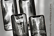 Black & White NYC Cityscape phone ba, a Graphic by Kalindiprints (Thumbnail 1 of 6)