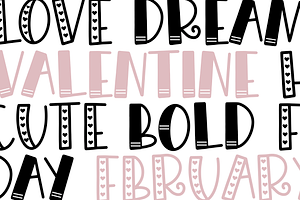 Flirty Valentine's Day Font