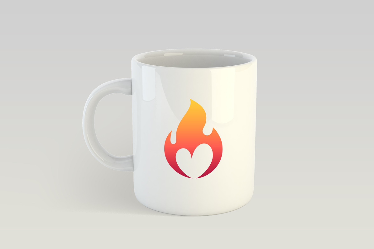 Hot Heart Logo, a Branding & Logo Template by IKarGraphics (Photo 2 of 3)