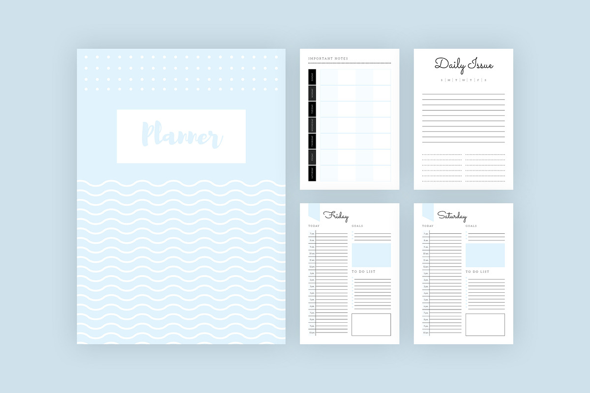 A5 Ultimate Planner Sheet, a Stationery Template by Amit Debnath (Photo 4 of 6)
