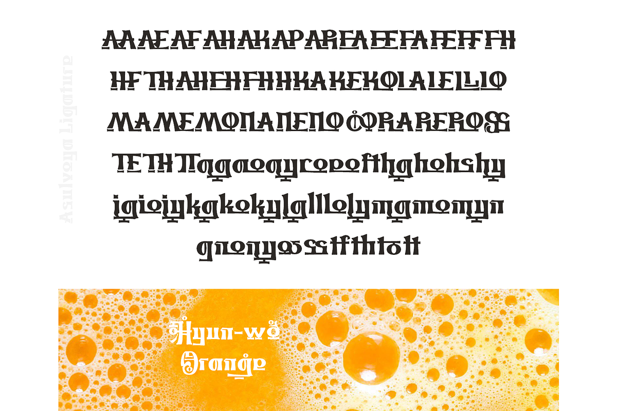 Asulvoya - Korean Font Style, a Blackletter Font by TypeClassHeroes (Photo 10 of 10)