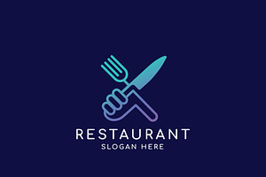 Modern Colorful Restaurant Logo, a Branding & Logo Template by HueNestify