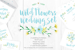 Wild Flowers Wedding Set
