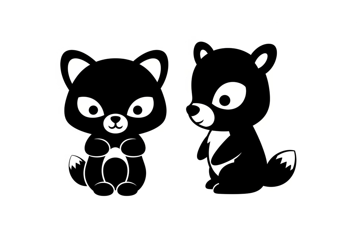 Cute Forest Animal Silhouette Bundle, an Illustration by Creativeshirt (Photo 32 of 54)