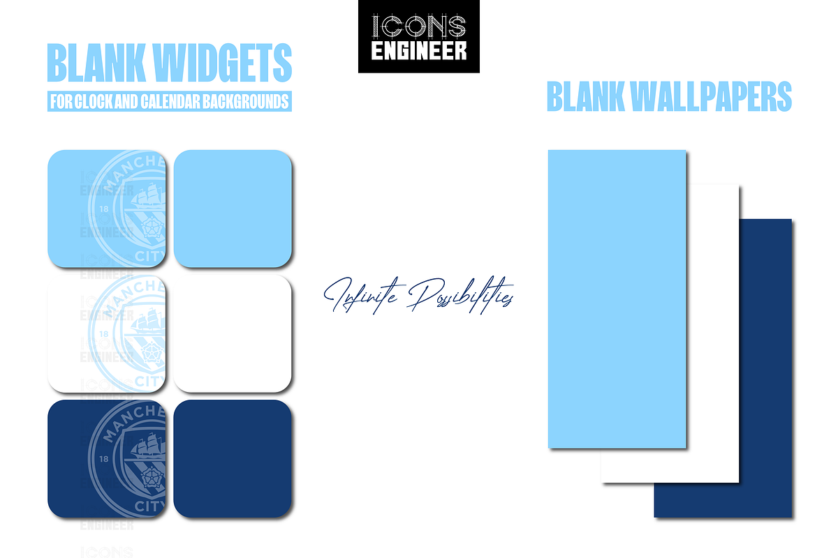 Man City 23/24 Theme Pack | Home Kit, an Icon by IconsEngineer (Photo 9 of 11)
