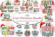 Cute Christmas Bundle, an Illustration by DreamCafeArt (Thumbnail 1 of 8)