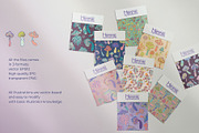 70 Hippie MUSHROOMS. Vector Set., a Pattern Graphic by Varvara Gorbash (Thumbnail 2 of 10)