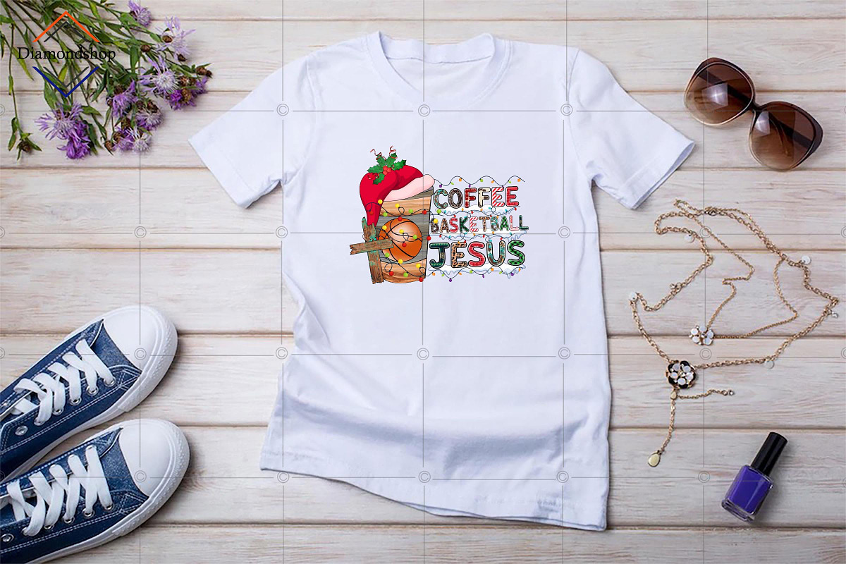 Coffee Basketball Jesus Sublimation, a Decorative Illustration by DiamondShop (Photo 2 of 2)