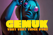 Gemuk - A very very thick font, a Sans Serif Font by binangkit (Thumbnail 4 of 4)