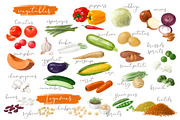 Diets Creator. Element Set, a Food Illustration by LeiaSW (Thumbnail 2 of 8)