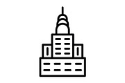 Chrysler Building Line Icon, an Icon by Pexelpy (Thumbnail 1 of 2)