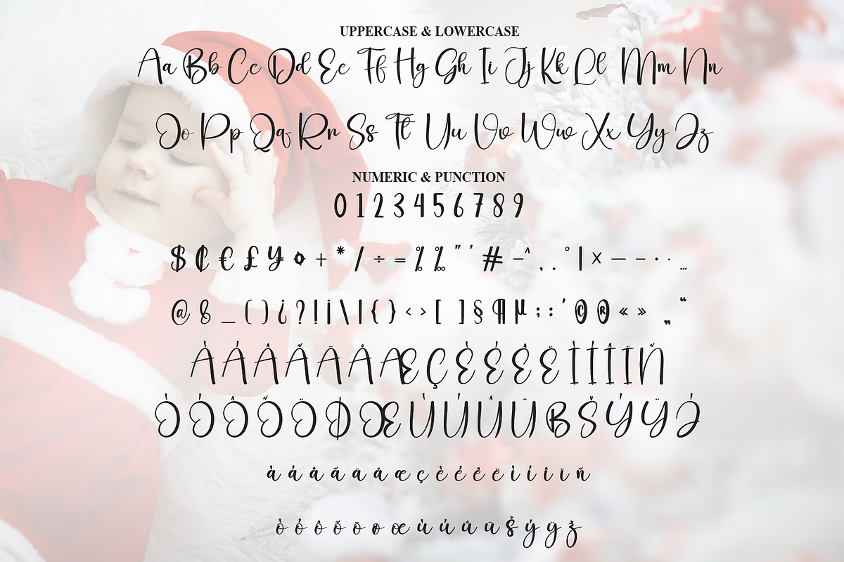 Baby Christmas | Script Font, a Handwritten Font by Scratchones (Photo 7 of 8)