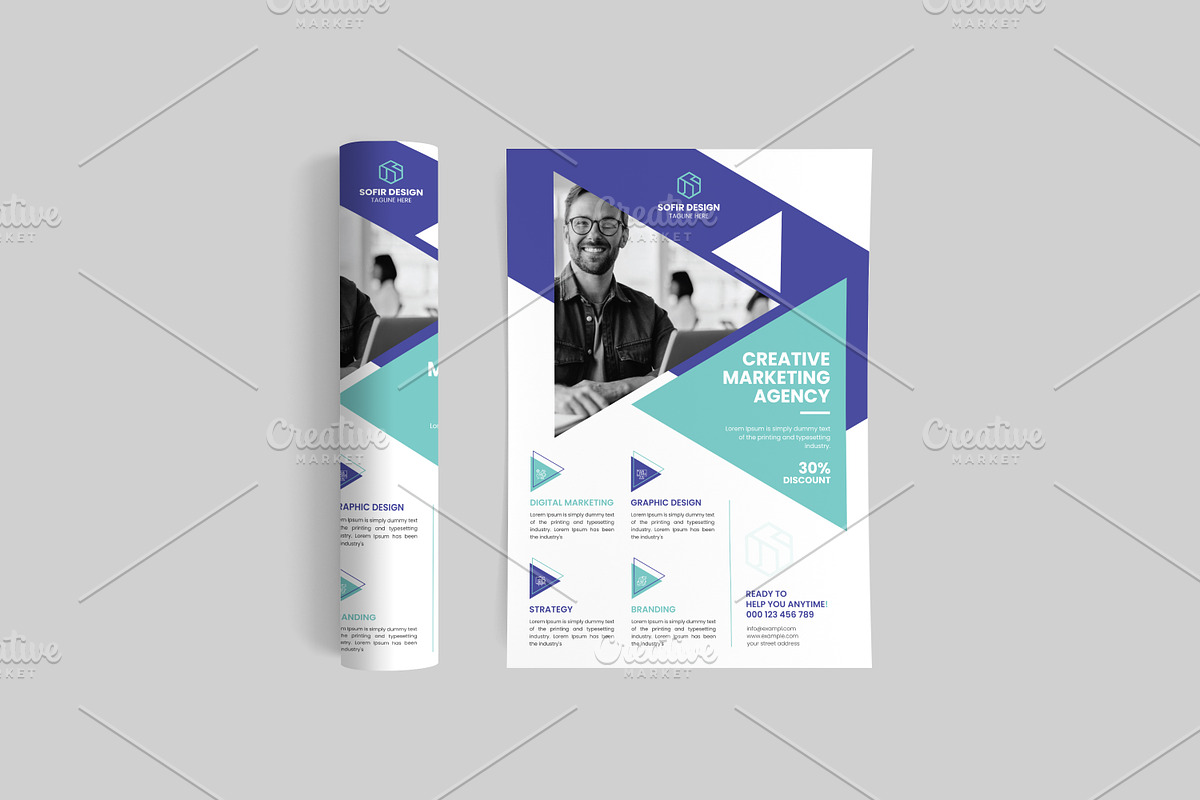 Modern Corporate Flyer, a Flyer Template by Sofir Nayeem