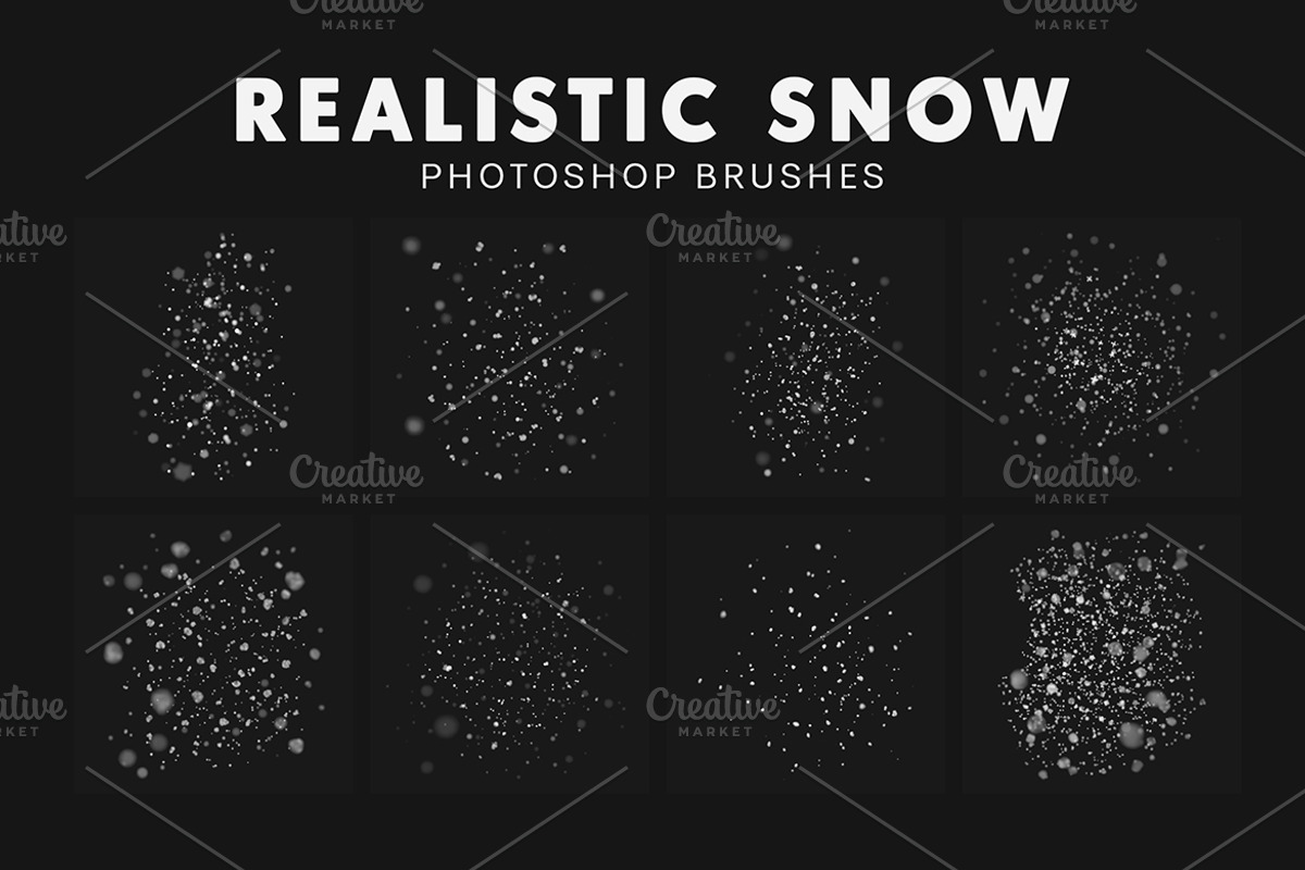 30 Realistic Snow Brushes, a Brush Add-On by AB-TheDesigner (Photo 2 of 5)
