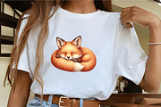 Cute Fox Clipart PNG, an Illustration by CrexoraLab (Thumbnail 4 of 5)
