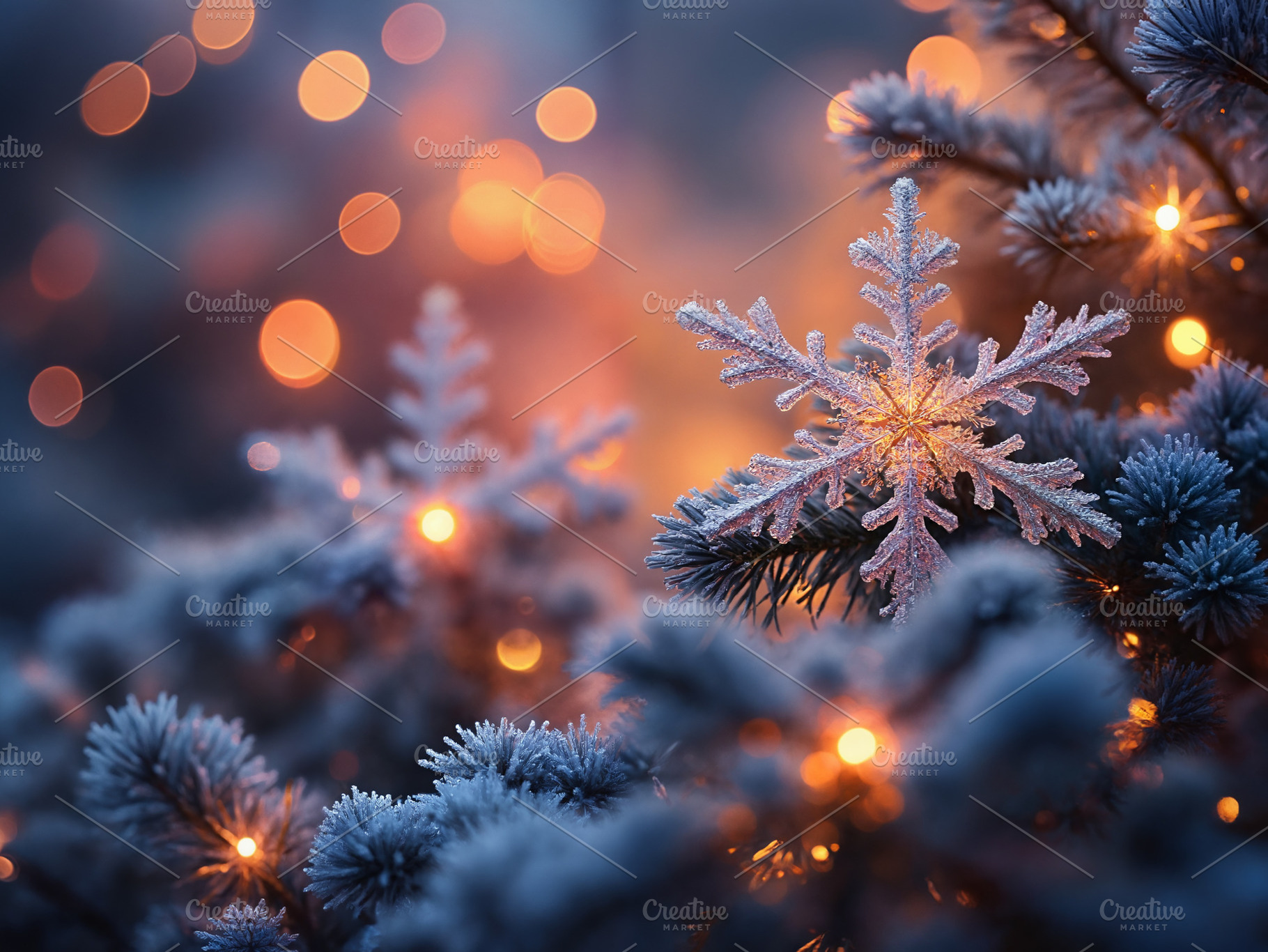 Snowflake Night Light Background, a Background Photo by h.utomo