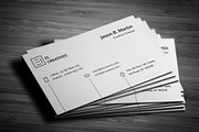 Clean Minimal Business Card, a Business Card Template by bouncy (Thumbnail 3 of 4)