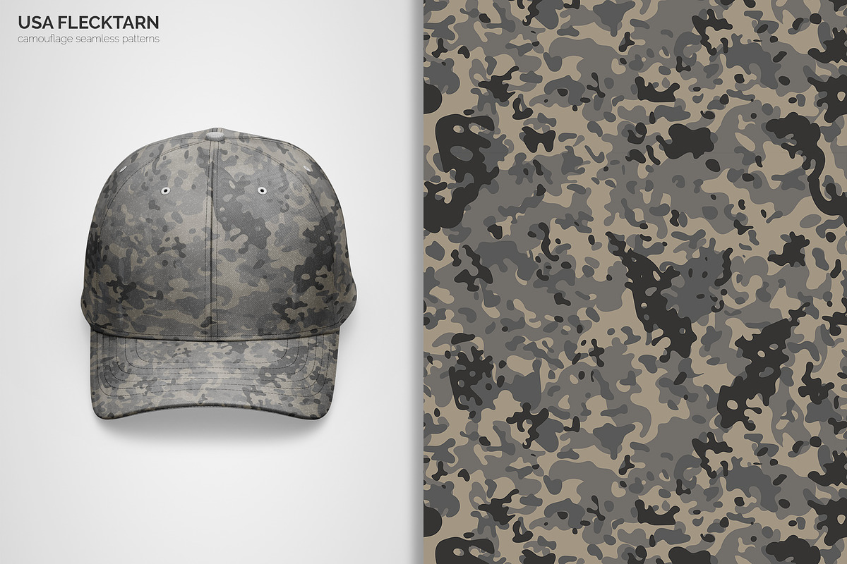 USA Flecktarn Camouflage Patterns, a Pattern Graphic by 3Y_Design (Photo 6 of 6)