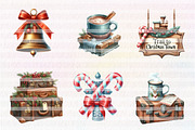 Christmas Train Station Clipart, an Illustration by CreationArt (Thumbnail 4 of 5)