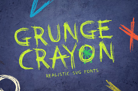 Grunge Crayon SVG Fonts
