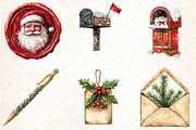 Letters to Santa Christmas Clipart S, an Illustration by DreamCafeArt (Thumbnail 4 of 4)