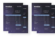 Purple-Gradient invoice, a Resume Template by Izdihaar_Studio (Thumbnail 3 of 4)
