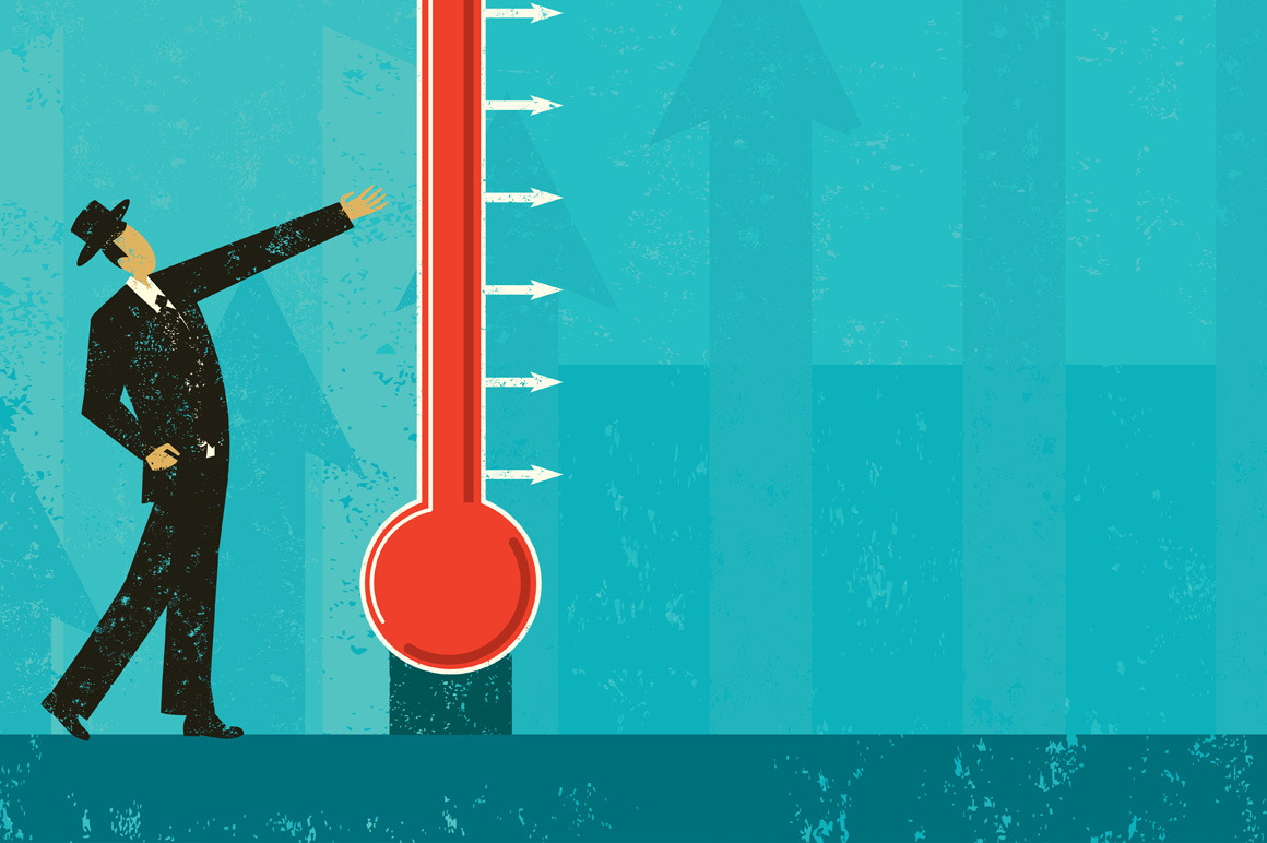 Goal Thermometer, a Work Illustration by retrorocket