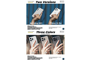 Real Photo Clear Case TPU Mockups