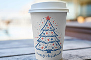 Decorative Red Blue Christmas Trees, an Icon by Pattern Whimsy (Thumbnail 2 of 6)