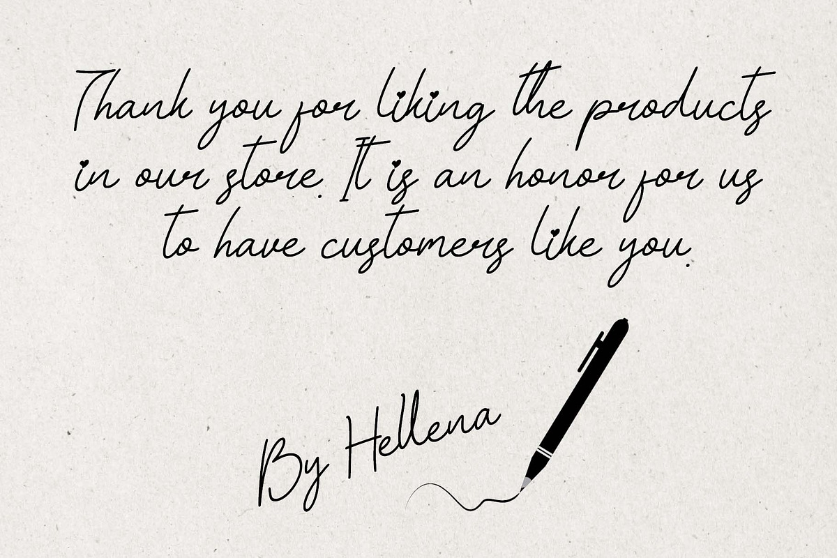 Beautiful Athellin, a Handwritten Font by Yoga Letter (Photo 5 of 7)