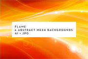 FLAME: 6 abstract mesh backgrounds, an Illustration by vekstok (Thumbnail 1 of 6)