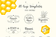 Little Bee. Duo font & logos., a Script Font by Red Ink (Thumbnail 3 of 11)