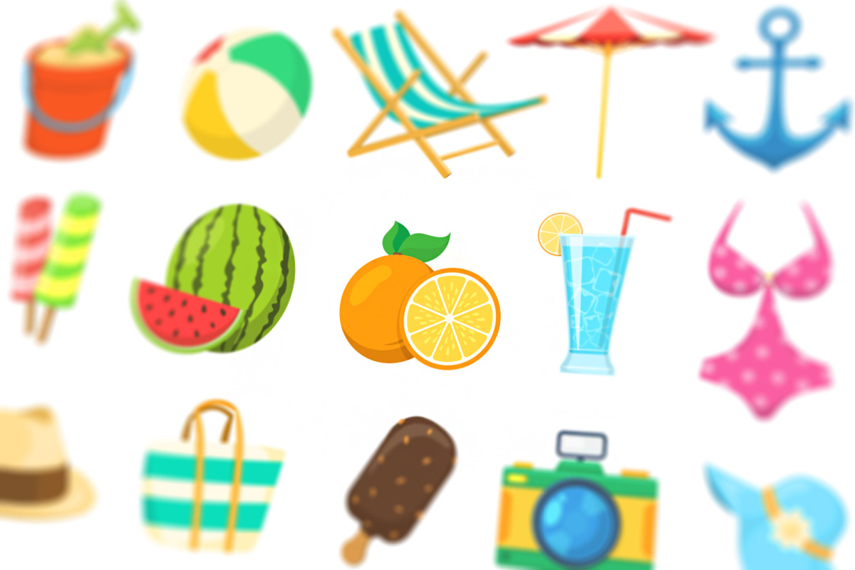 Summer icons set, an Icon by Chuhastock (Photo 7 of 7)