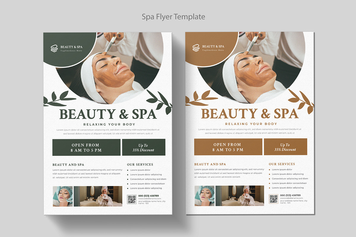 Spa & Beauty Care Flyer Template, a Flyer Template by Pixelpick (Photo 7 of 11)
