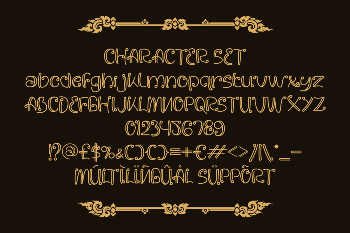 Sukhara Thai Style Font, a Font by PutraCetol Studio (Photo 5 of 5)