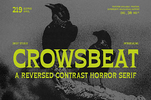 Crowsbeat Reversed Contrast Horror